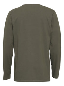 Basic T-shirt met lange mouwen-Army Green