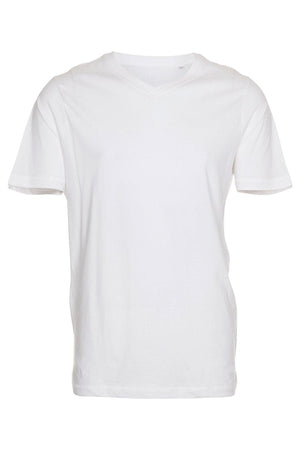 Basic T-shirt met V-hals - Wit