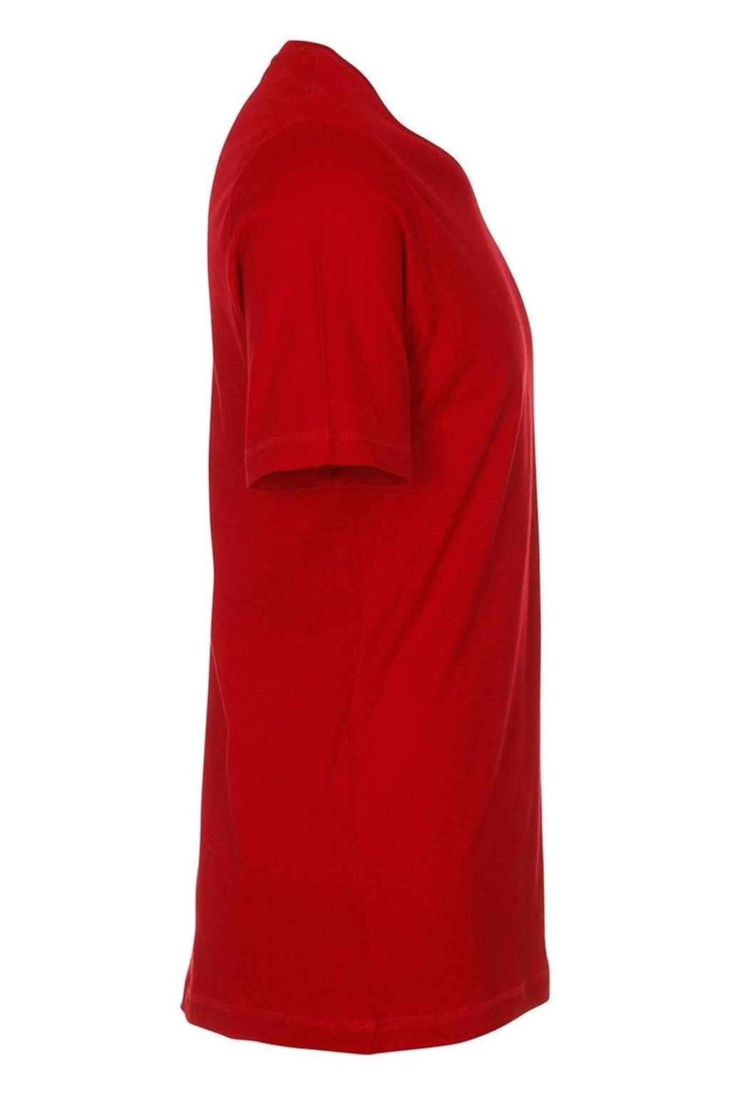 Basic T-shirt met V-hals - Rood