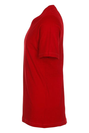 Basic T-shirt met V-hals - Rood