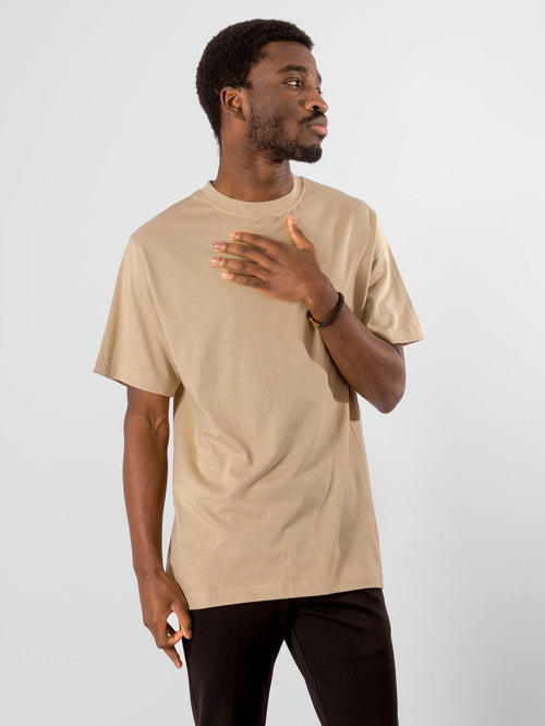 Oversized t -shirt - zand