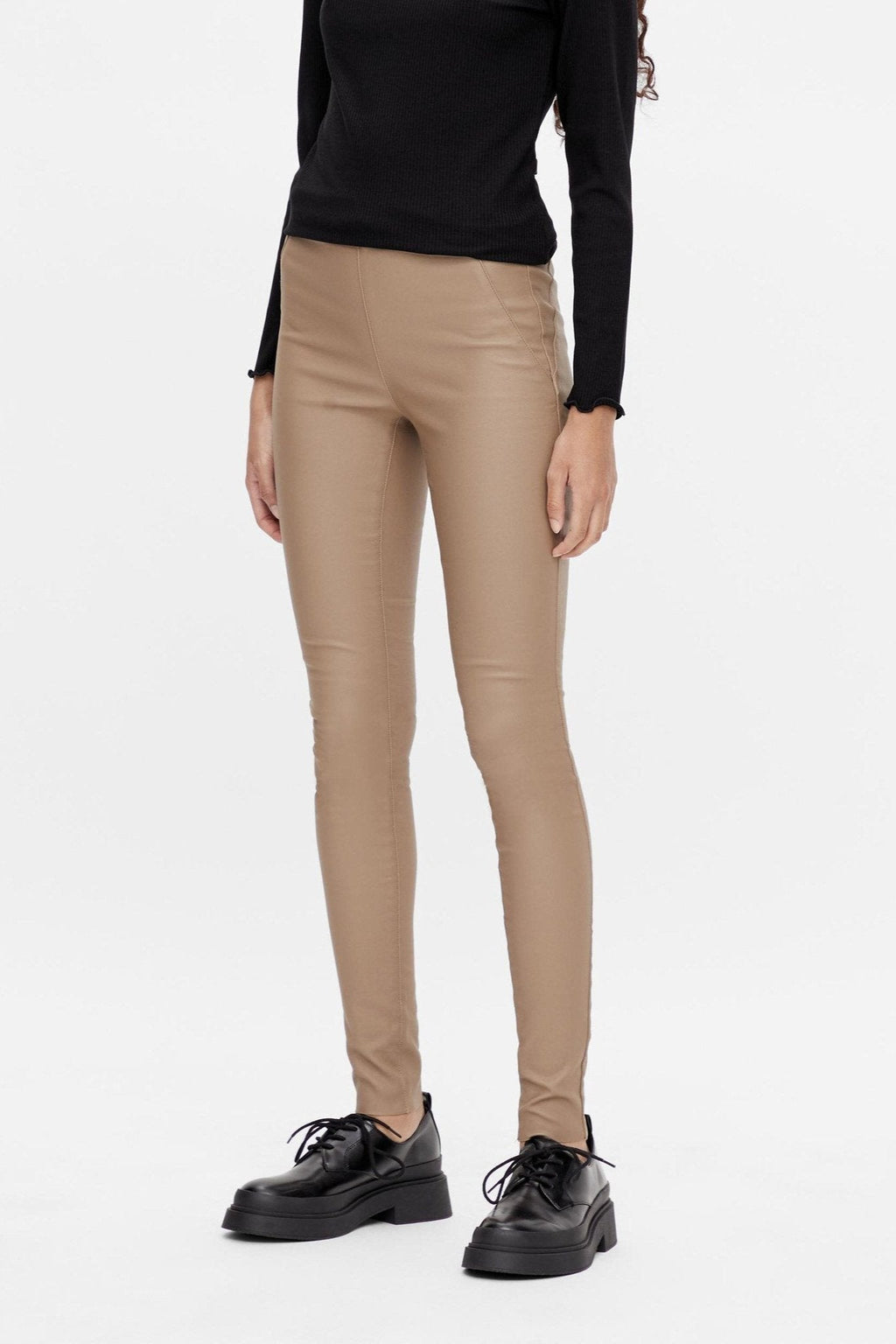 Belle gecoate legging - beige