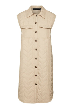 Magda Lang Quilted Vest - Nomad