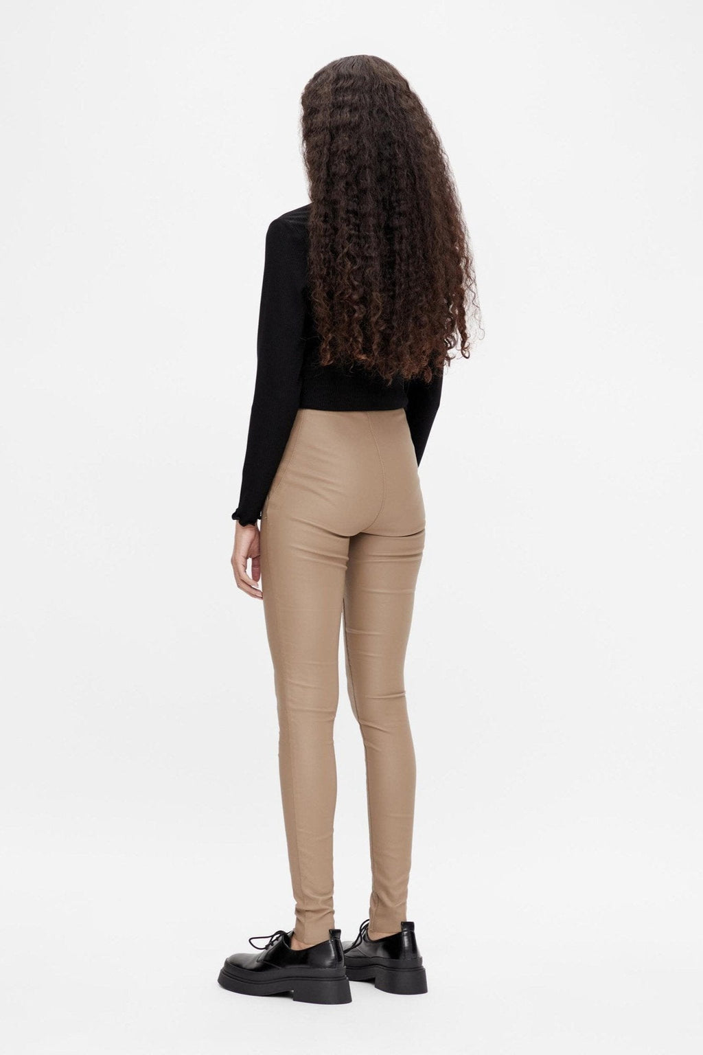 Belle gecoate legging - beige