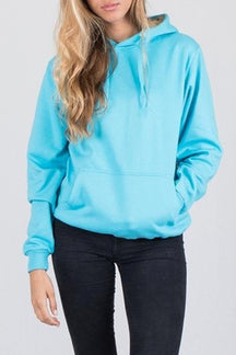 Oversized Hoodie - Turquoise Blauw