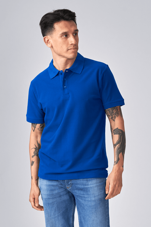 Basic Polo - Blauw