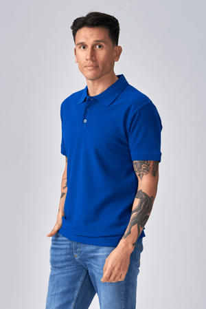 Basic Polo - Blauw