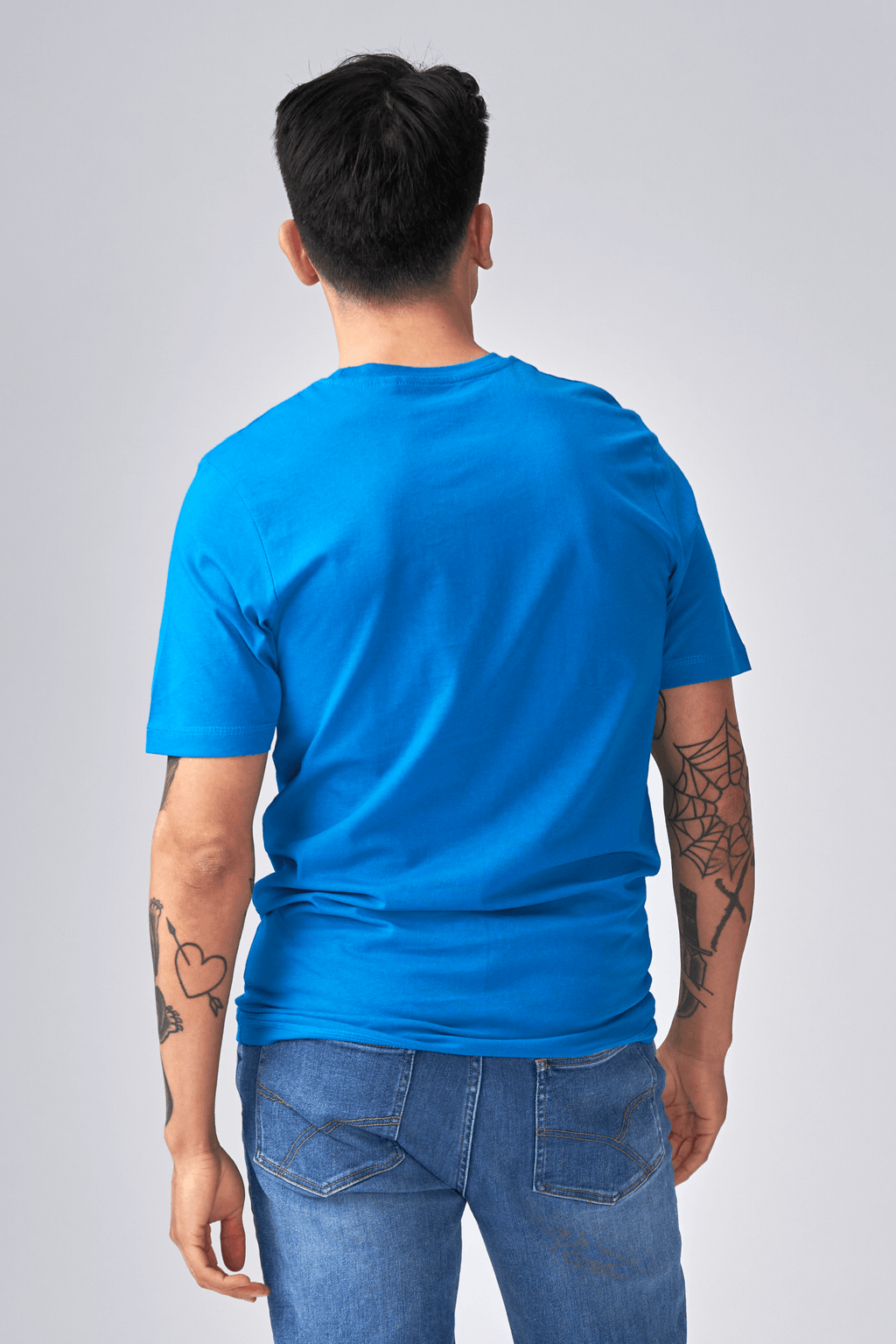 Biologisch Basic T -shirt - turquoise blauw