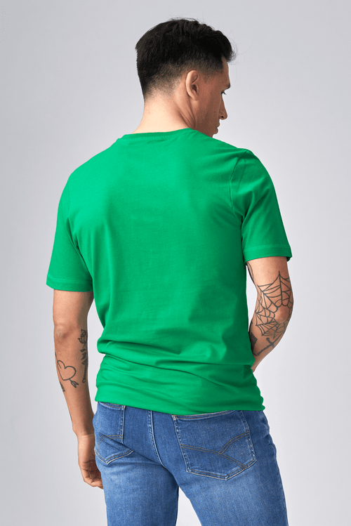 Biologisch Basic T -shirt - groen