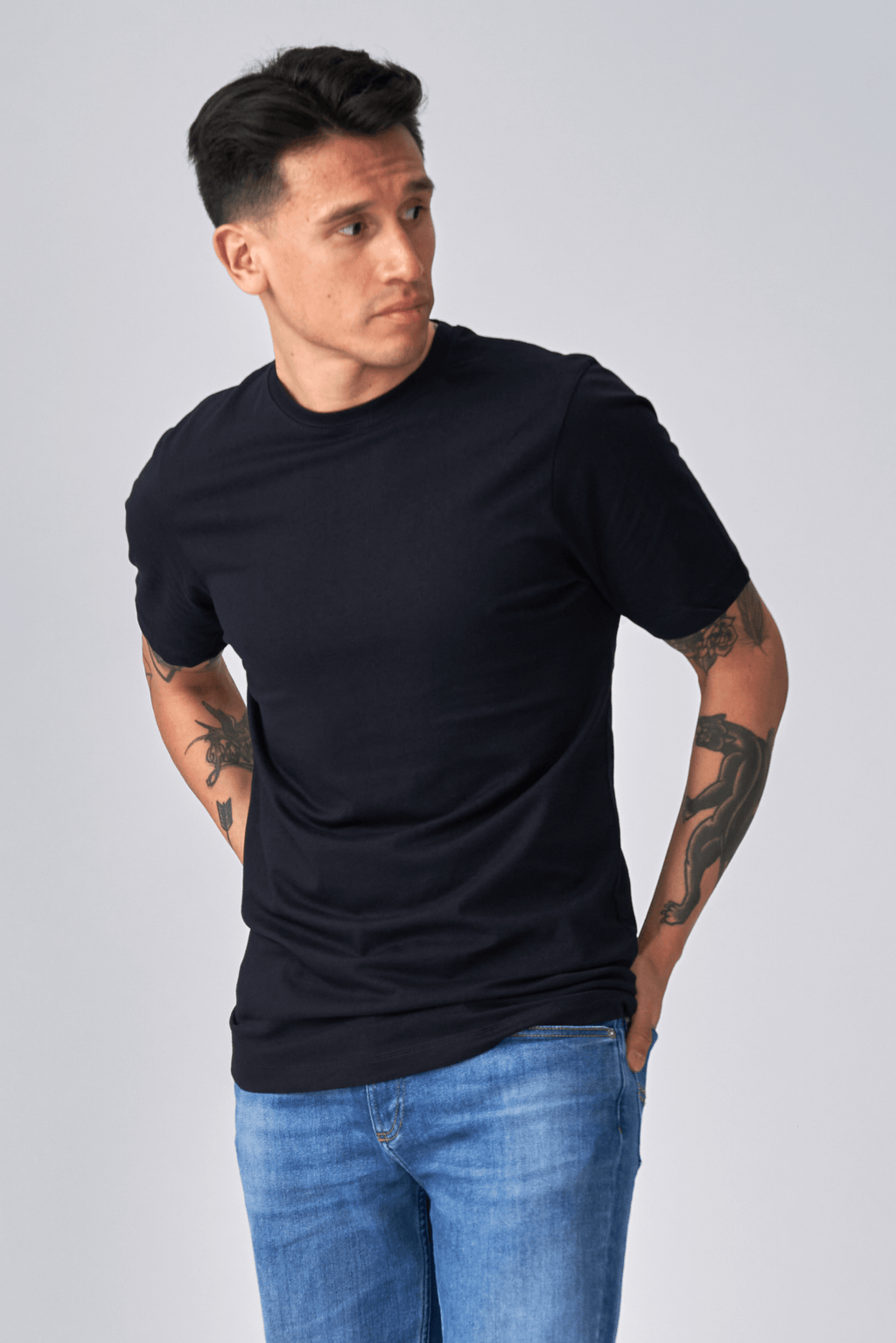 Biologisch Basic T -shirt - Dark Navy