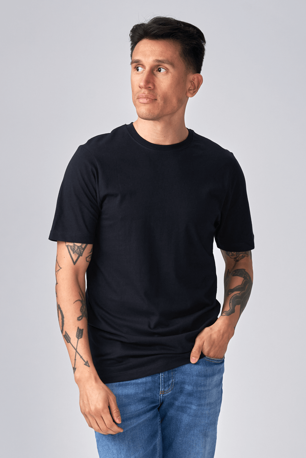 Biologisch Basic T -shirt - Dark Navy