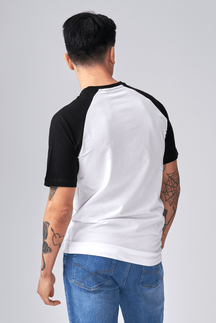 Basic Raglan T -shirt - zwart en wit