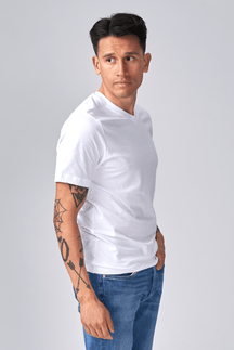 Basic Vneck t -shirt - wit