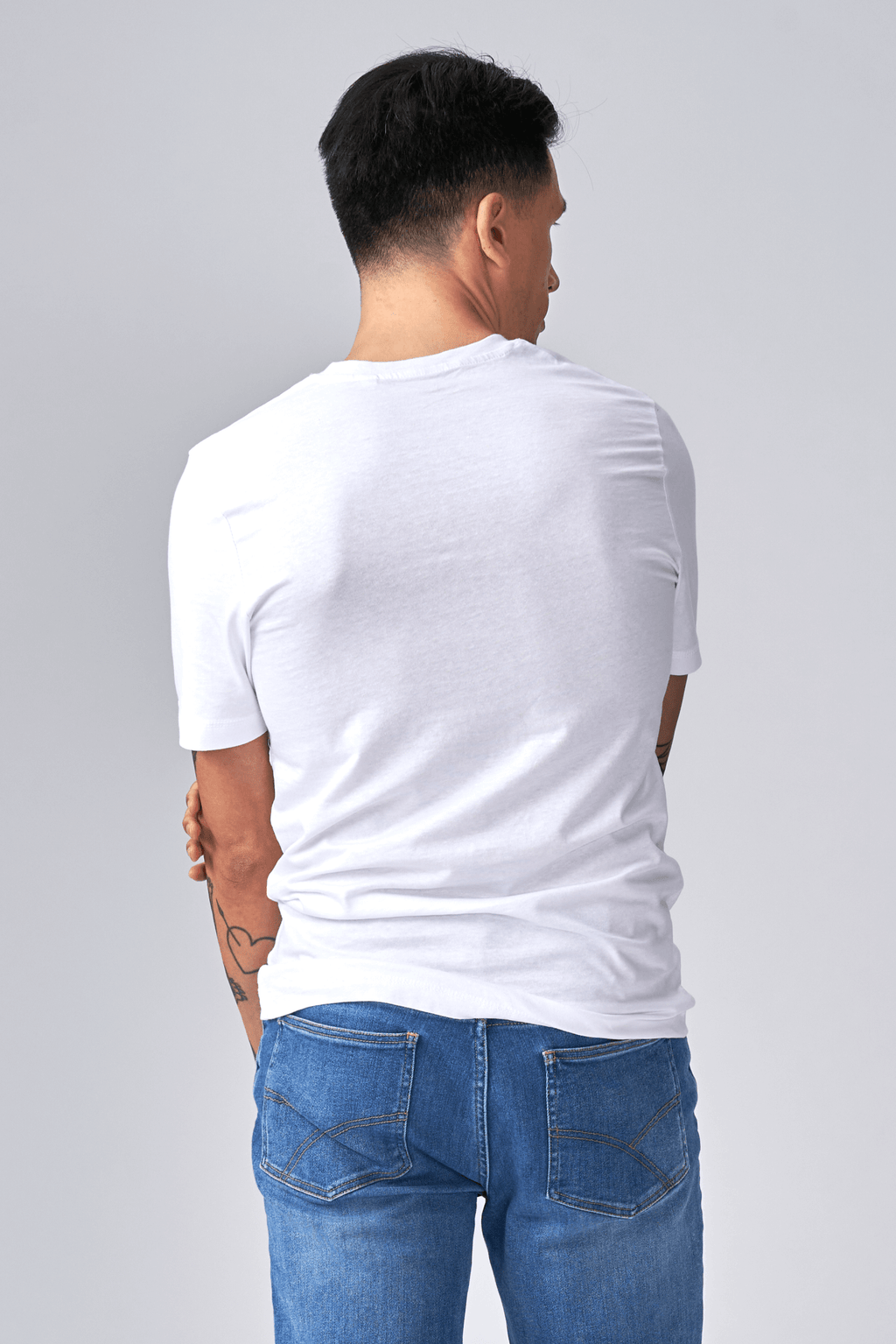 Basic Vneck t -shirt - wit