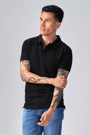 Muscle Polo shirt - zwart