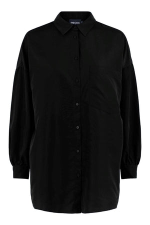 Chrilina oversized shirt - zwart