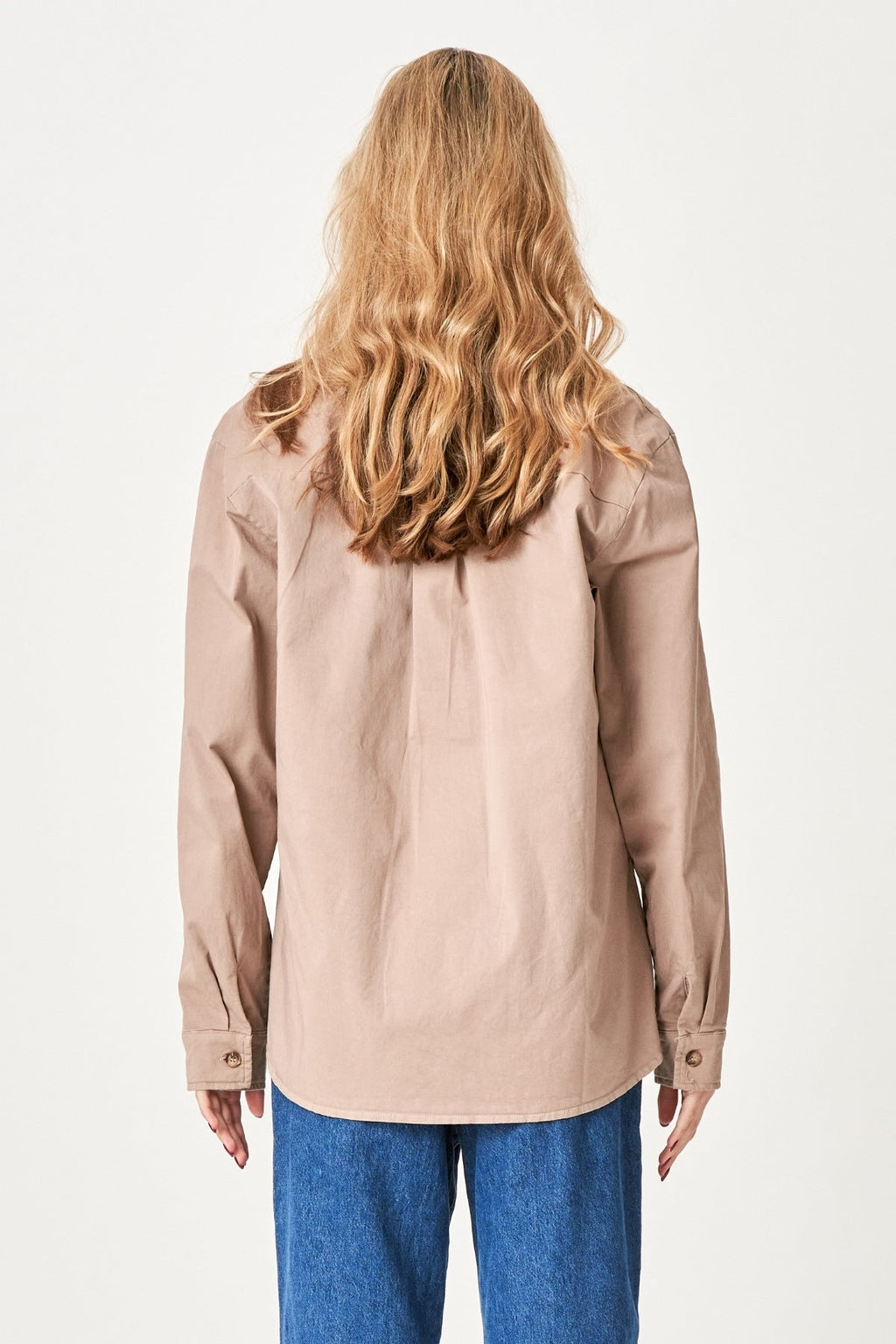 Amber keperstof overhemd - kaki