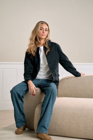 Twill Shacket - marine