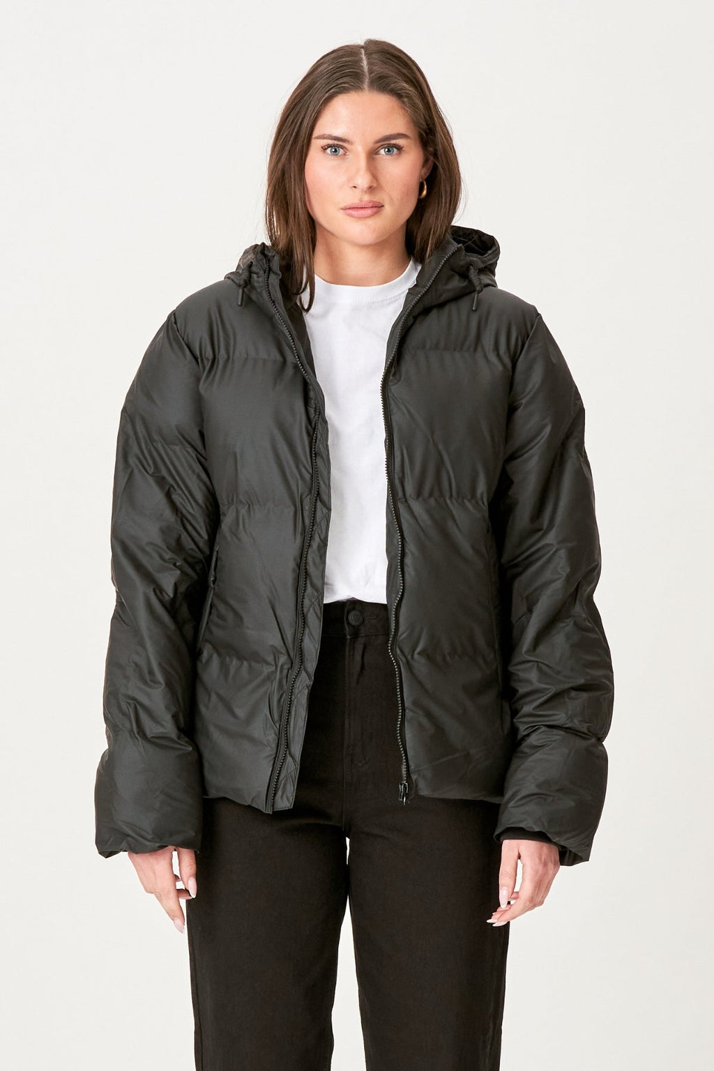 Lexie Coated Jacket - Black