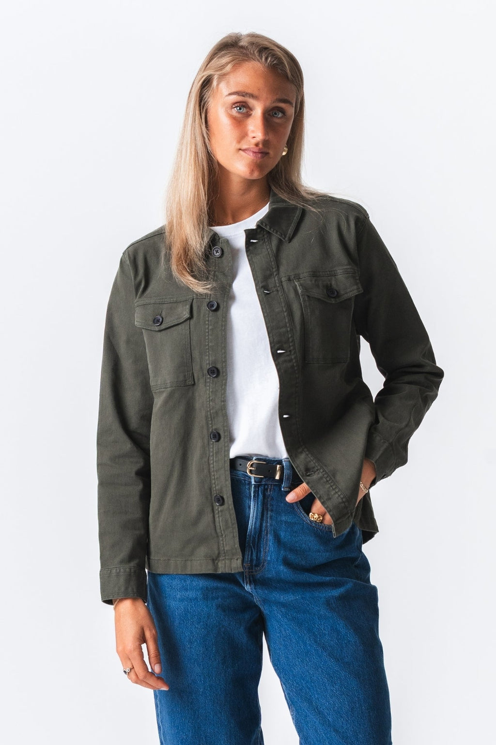 Twill Overhirt - Dark Olive
