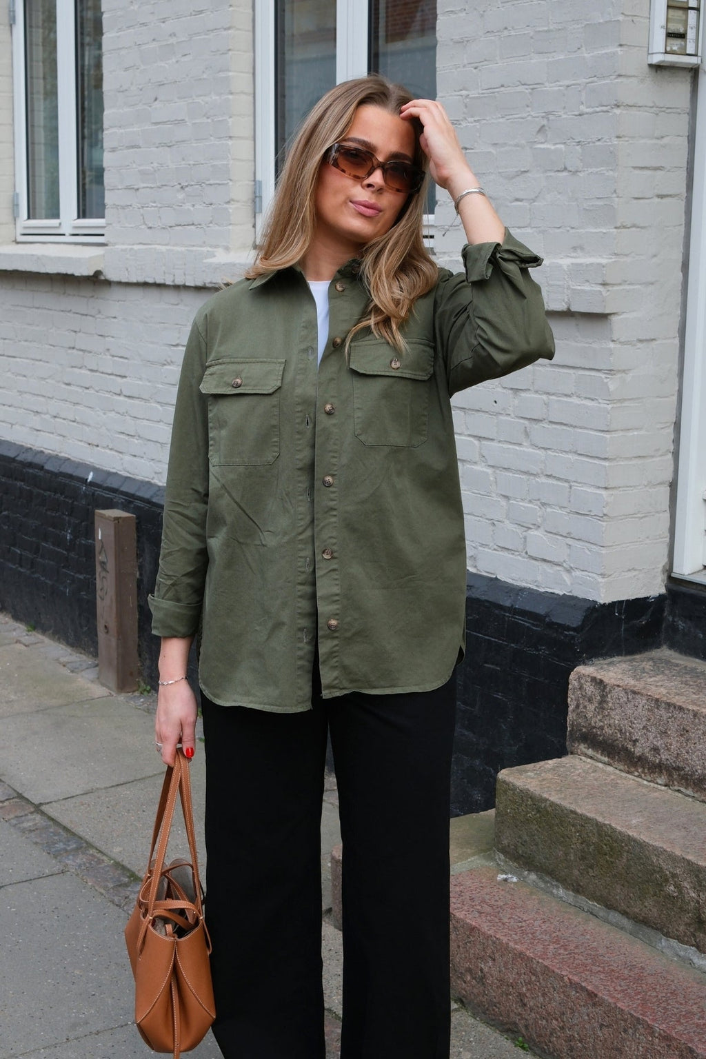 Amber Twill overhemd - groen