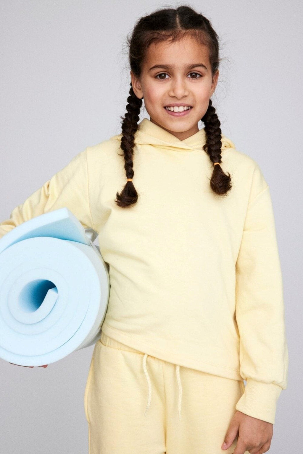 Cropped hoodie - Yellow