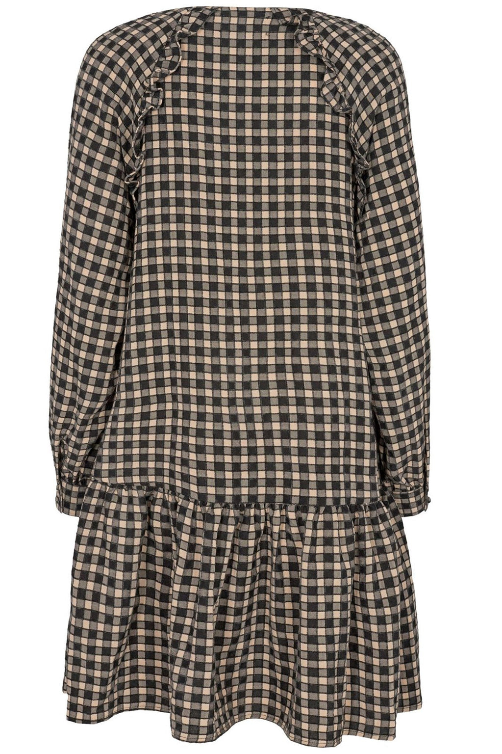Dana Dress - Black Sand Checkered