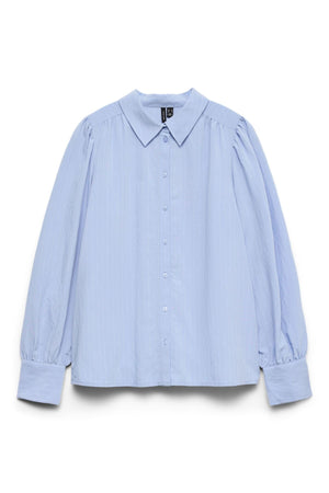 Millie Shirt - Brunnera Blauw/Sneeuwwit