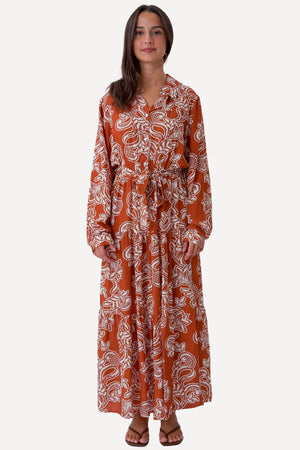 Lola-jurk - Terracotta