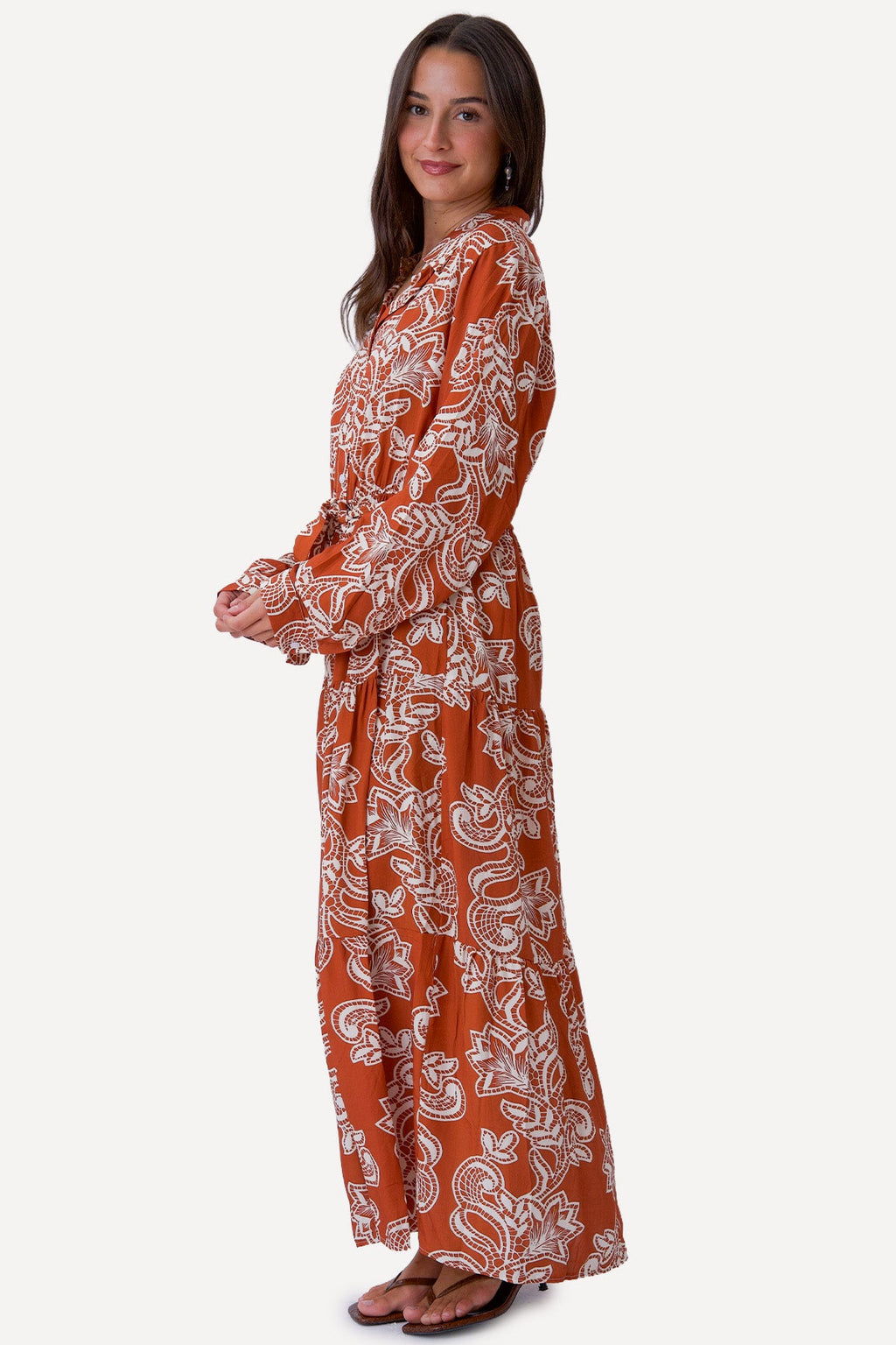 Lola-jurk - Terracotta