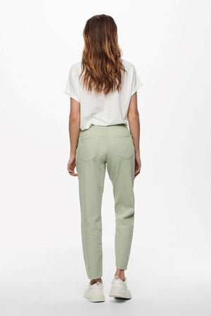 Effen Kleur Mom Pants - Woestijn Saga
