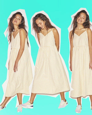 ERA -jurk - Geel geruite