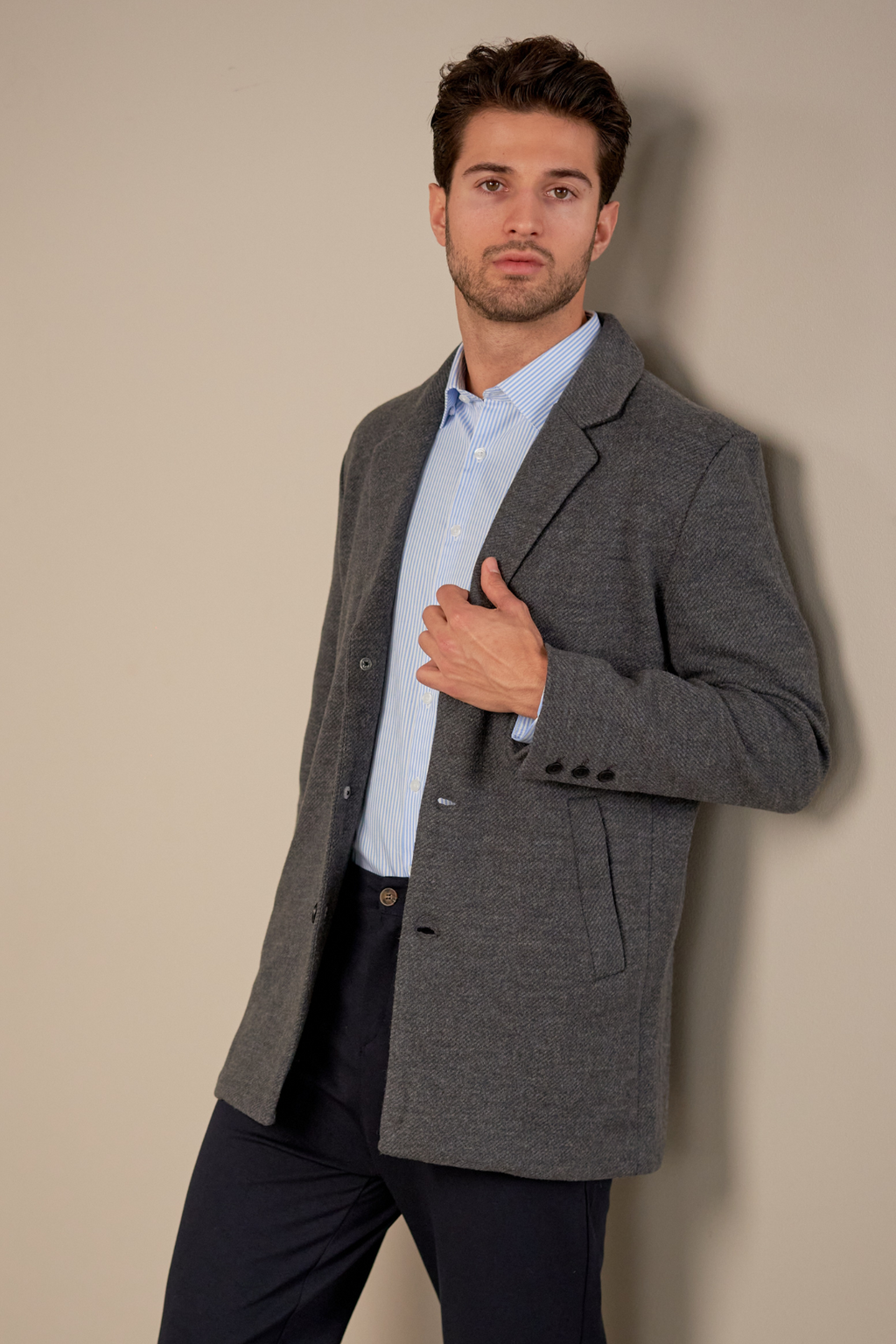 Klassieke jas - Grijs