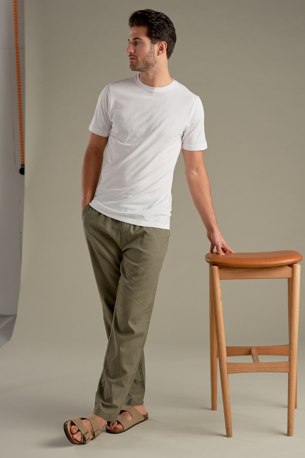 Linnen Pants - Leger