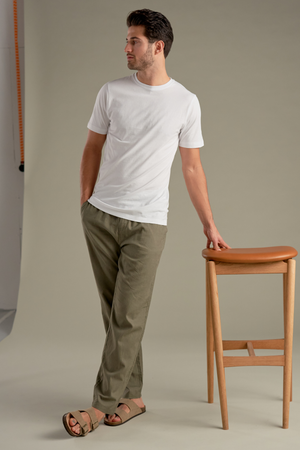 Linnen Pants - Leger