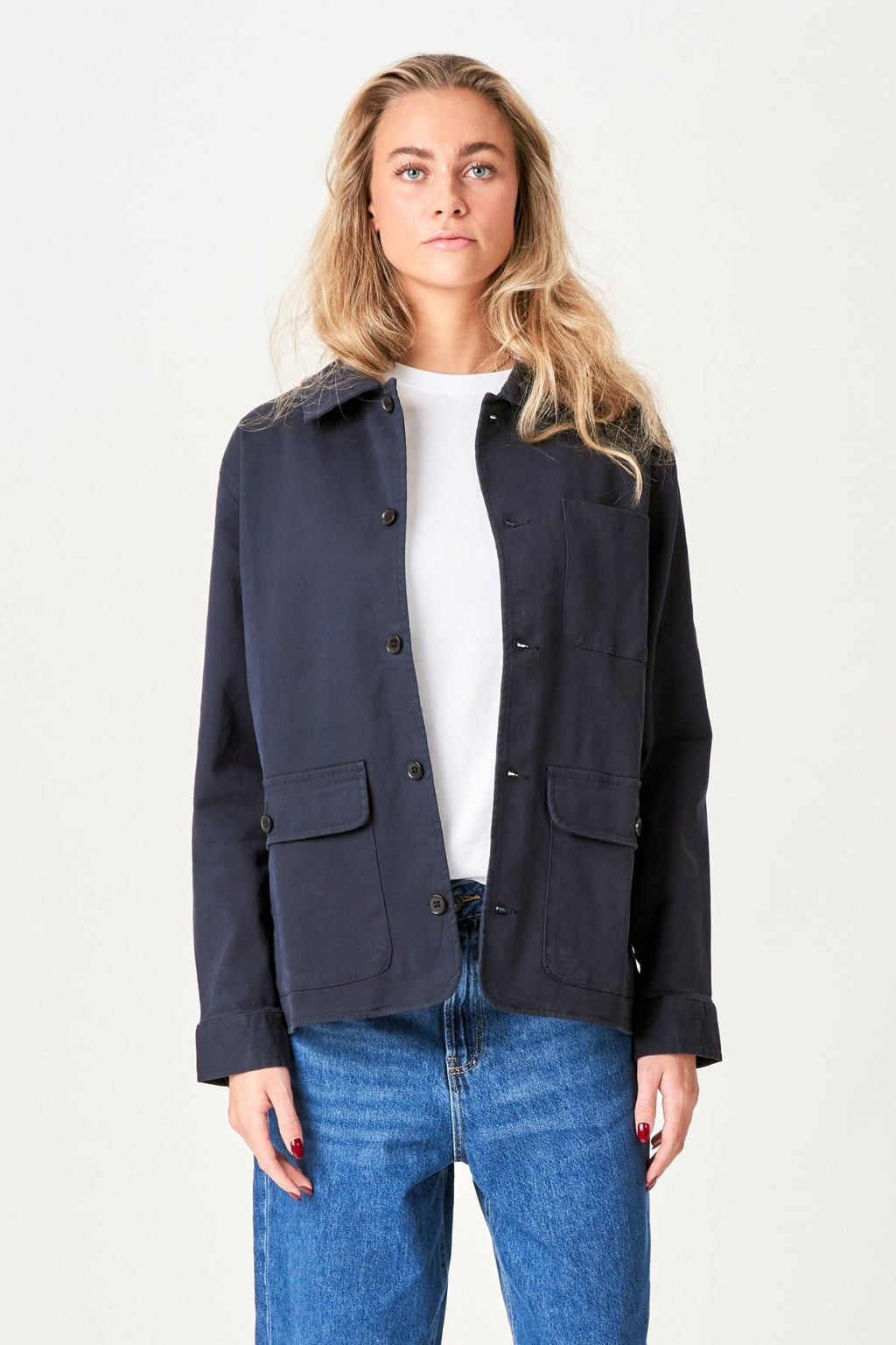 Twill Shacket - marine