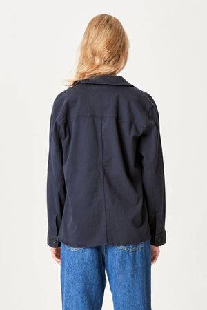 Twill Shacket - marine