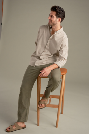 Linen Pants - Army