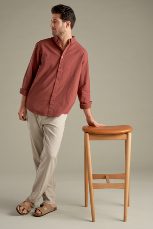Linen Shirt - Terracotta