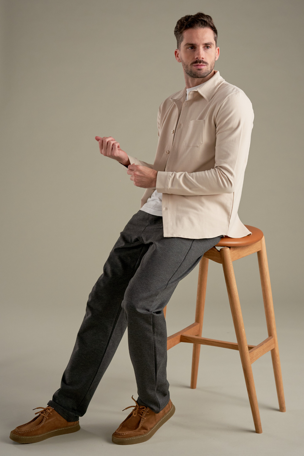 Performance Overhemd - Beige