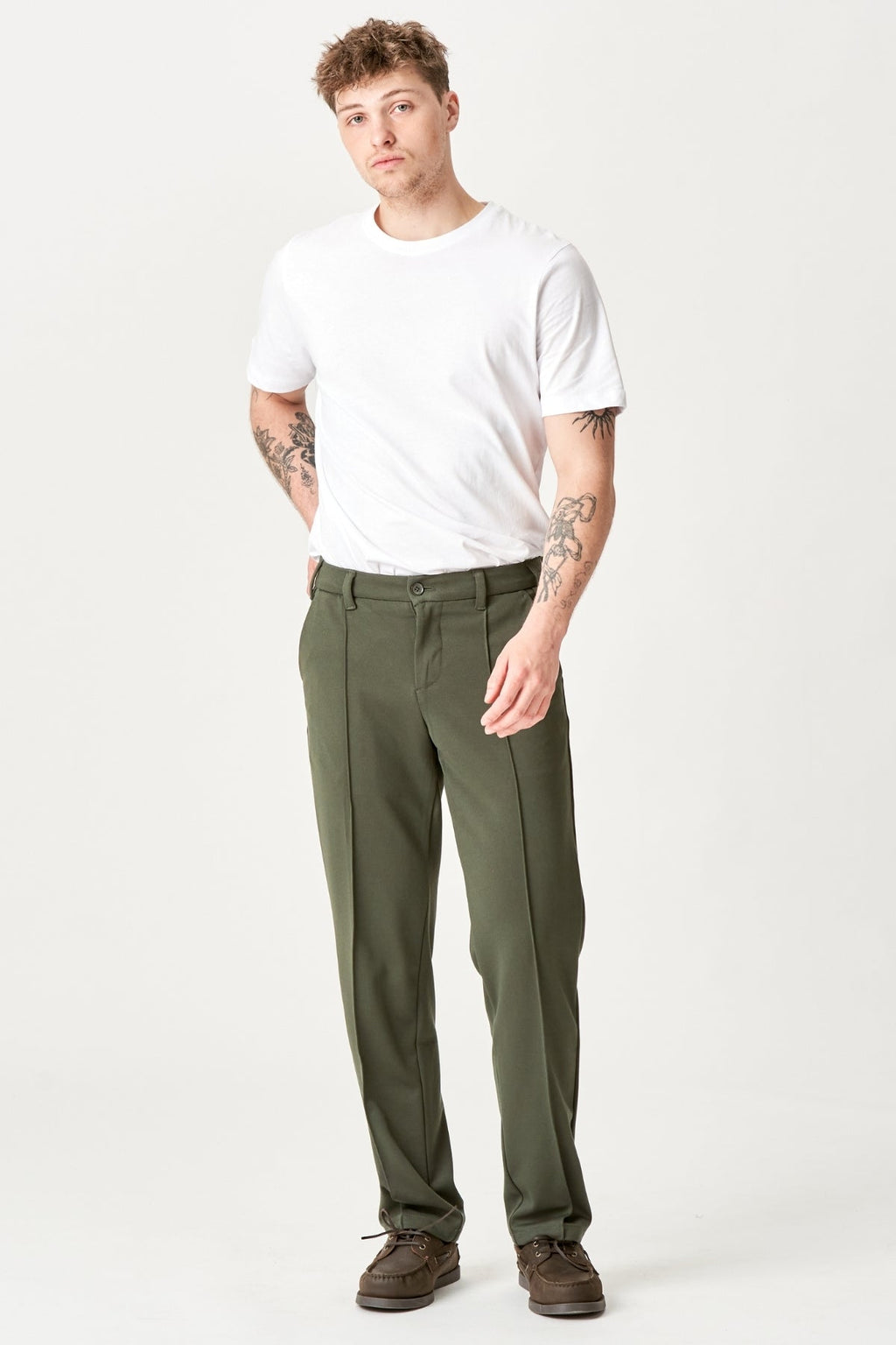 Performance Pants Loose Fit - Dark Olive
