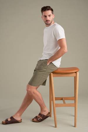 Linen Shorts - Army