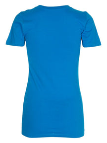 Gemonteerd t-shirt-torquoise blauw