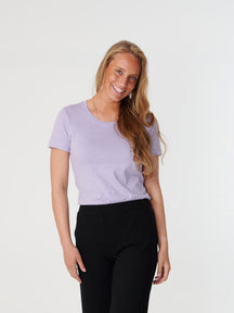 Gemonteerd t -shirt - lavendel