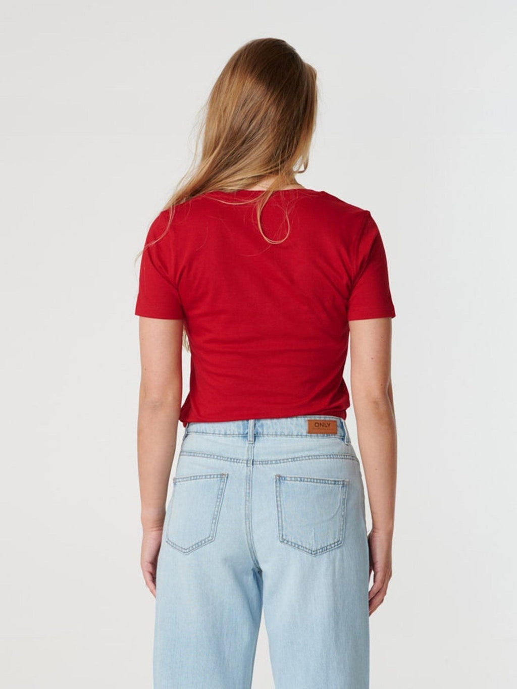 Gemonteerd t -shirt - rood