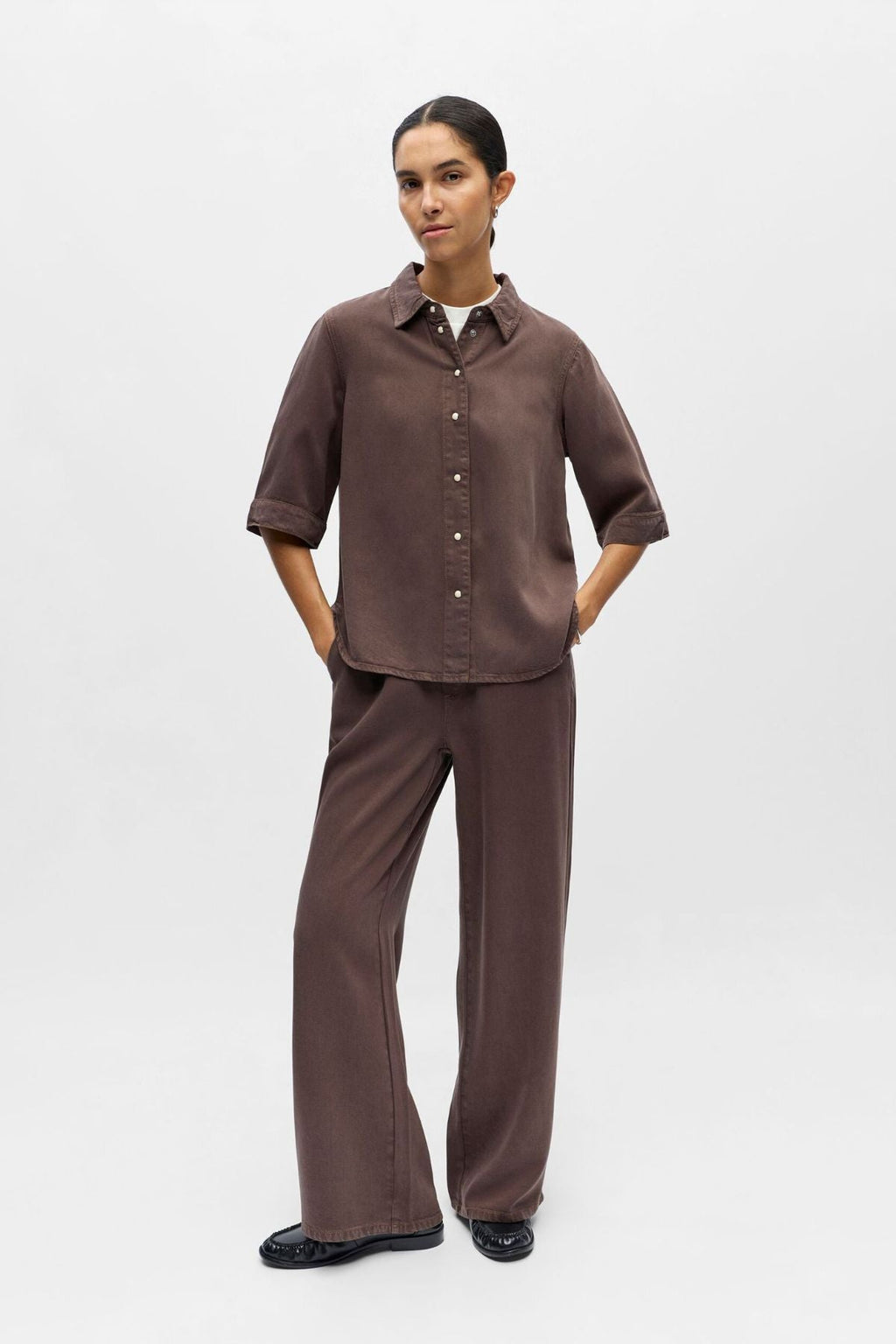 Frame denimtop - Seal Brown