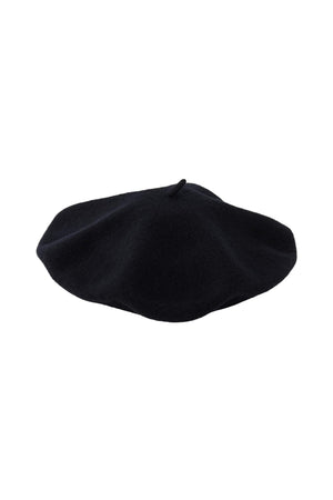 Fransk Wool Beret - zwart