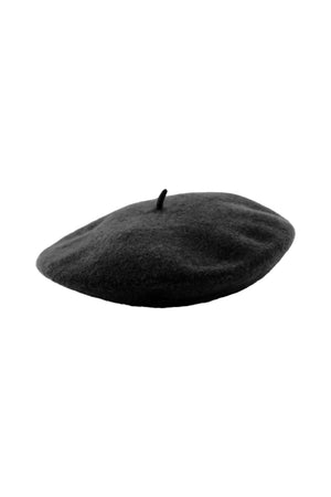 Fransk Wool Beret - zwart