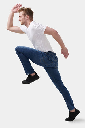 Glenn Stretch Jeans - Denim Blue (slanke pasvorm)