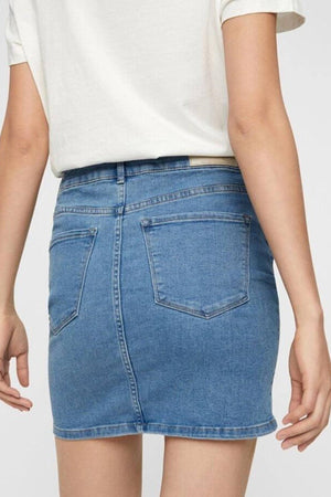 Hete zeven rok - lichtblauwe denim